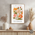 Delaware Flower Market Poster - GroovyGrove