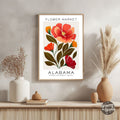 Alabama Flower Market Poster - GroovyGrove