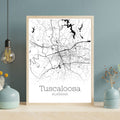 Tuscaloosa Alabama City Map Poster - GroovyGrove