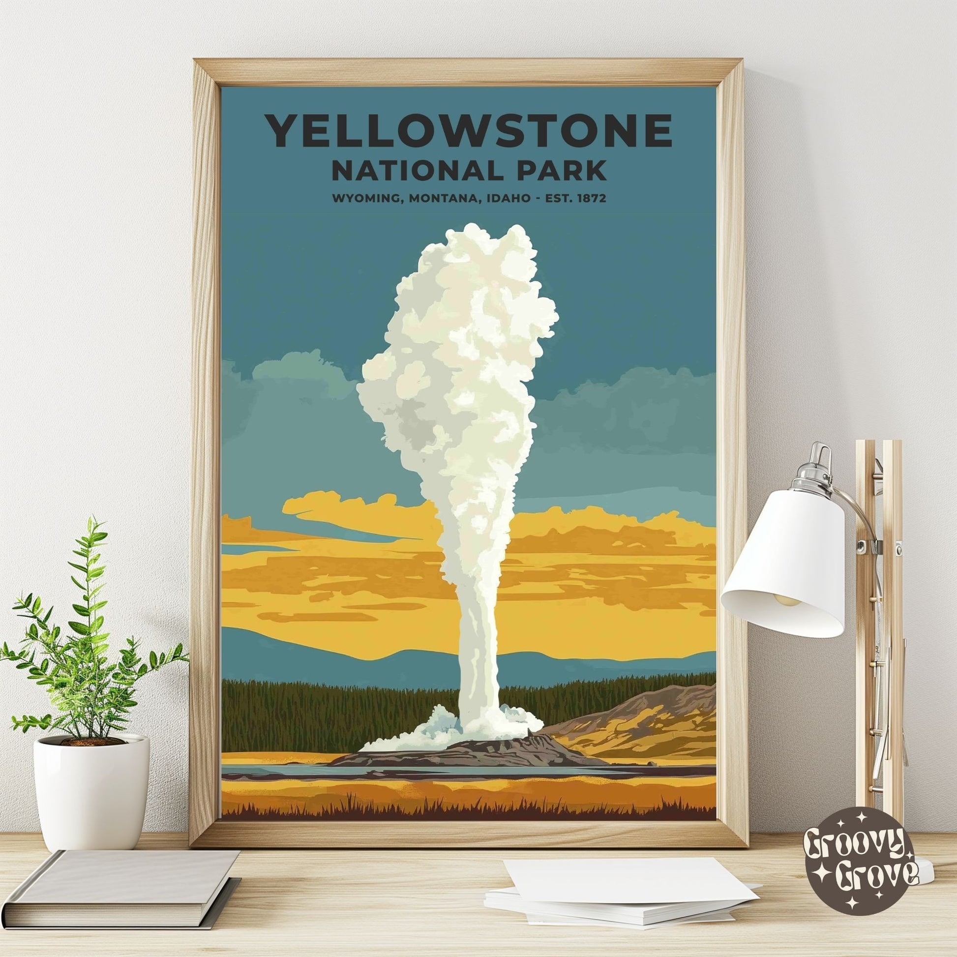 Yellowstone National Park Poster - GroovyGrove