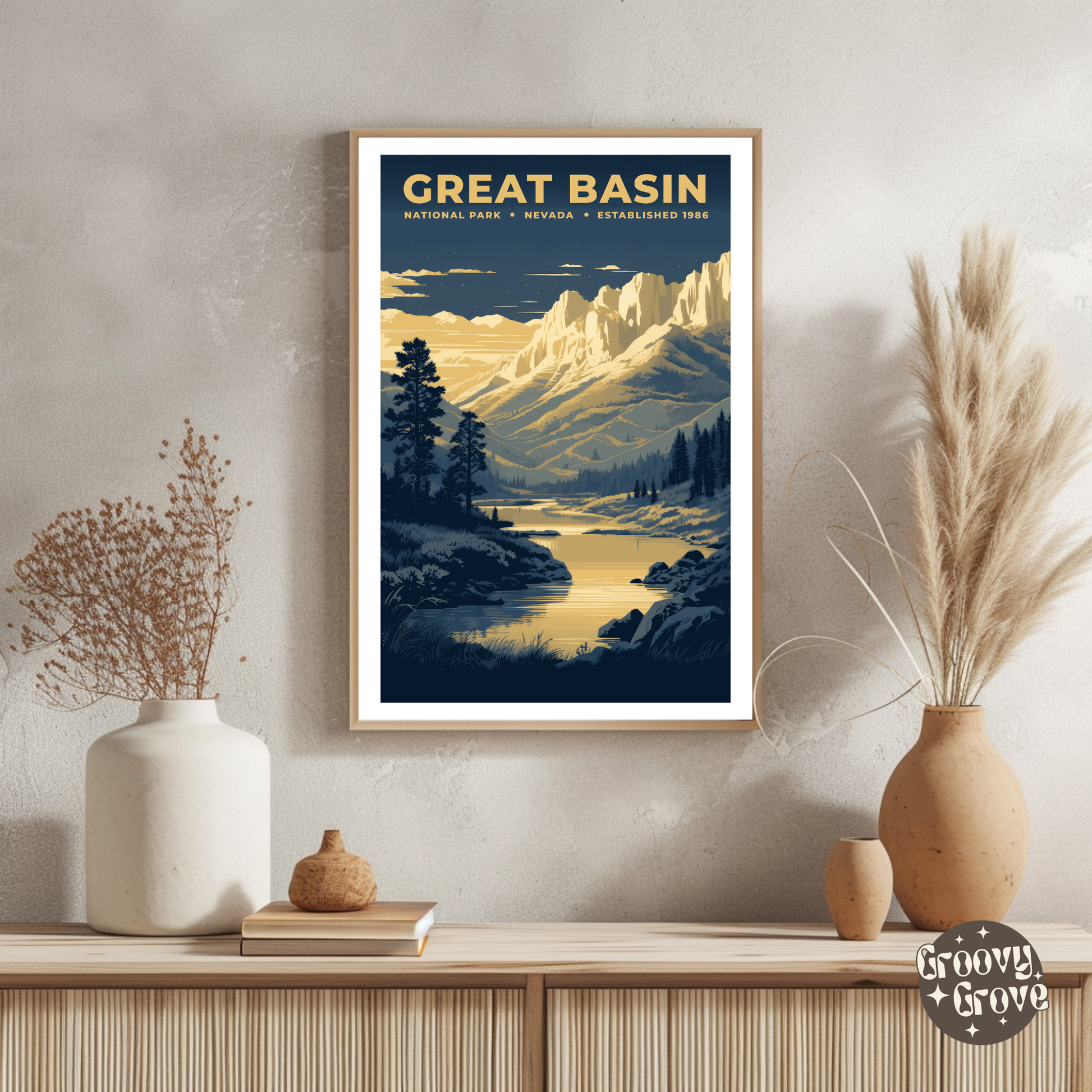 Great Basin National Park Vintage Poster - GroovyGrove