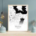 Wylie Texas City Map Poster - GroovyGrove