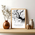 Charleston South Carolina City Map Poster - GroovyGrove