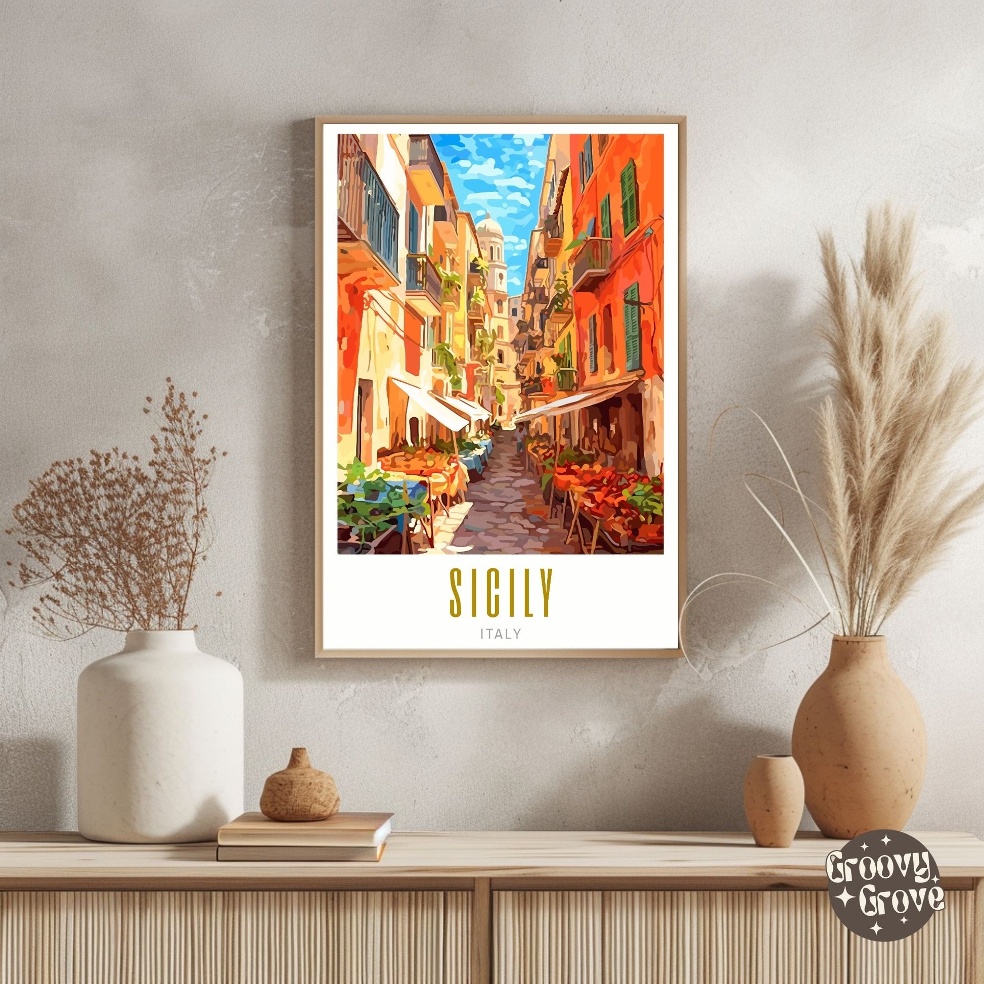 Sicily Italy Poster - GroovyGrove