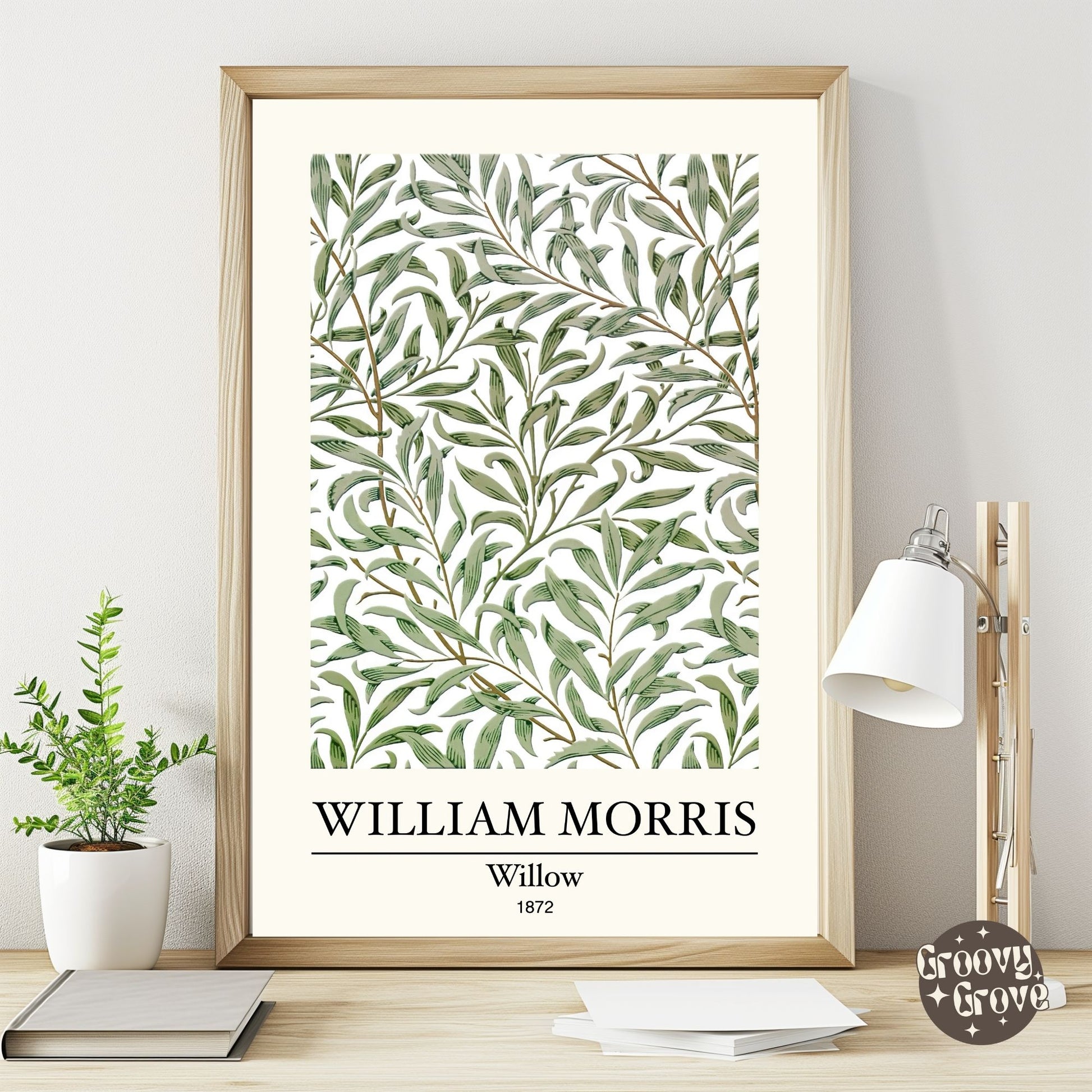 Willow 1872 William Morris Poster - GroovyGrove