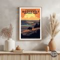 Theodore Roosevelt National Park Vintage Poster - GroovyGrove