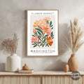 Washington Flower Market Poster - GroovyGrove