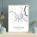 Leesburg Virginia City Map Poster - GroovyGrove