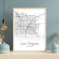 Las Vegas Nevada City Map Poster - GroovyGrove