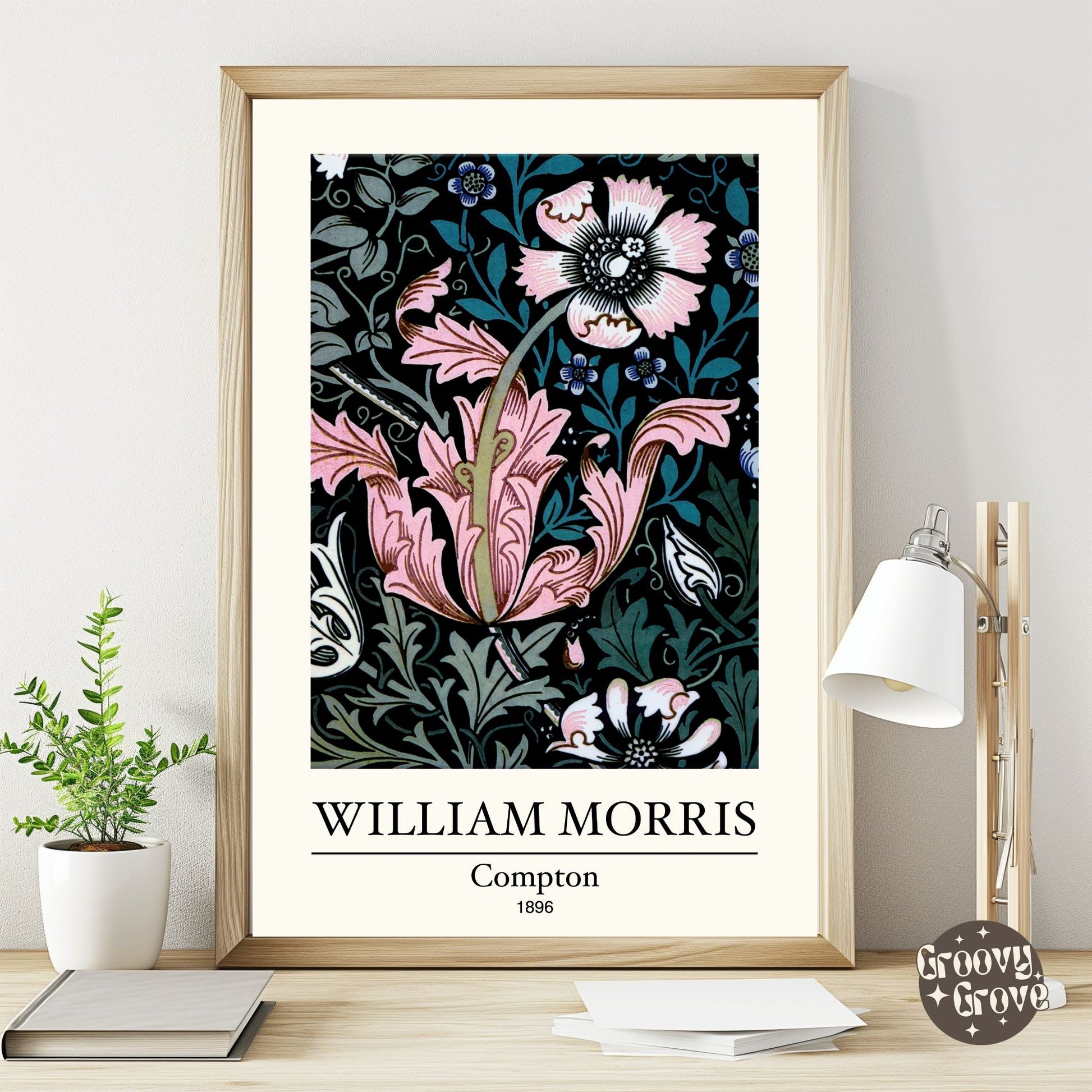 Compton 1896 William Morris Poster - GroovyGrove