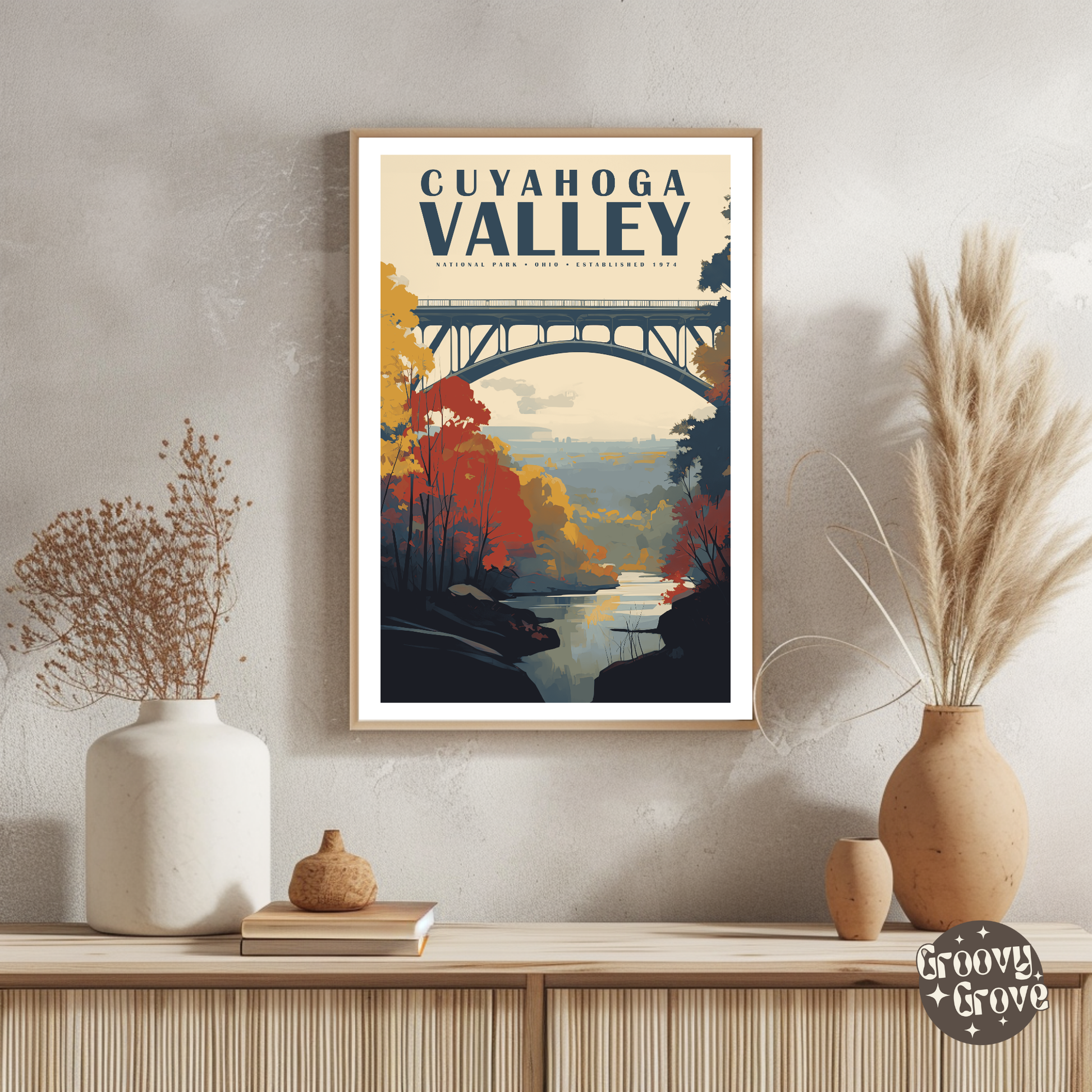 Cuyahoga Valley National Park Vintage Poster - GroovyGrove