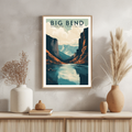 Big Bend National Park Vintage Poster - GroovyGrove