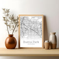 Buena Park California City Map Poster - GroovyGrove