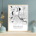 Medford Massachusetts City Map Poster - GroovyGrove