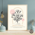 Sagittarius Zodiac Sign Poster - GroovyGrove