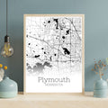 Plymouth Minnesota City Map Poster - GroovyGrove