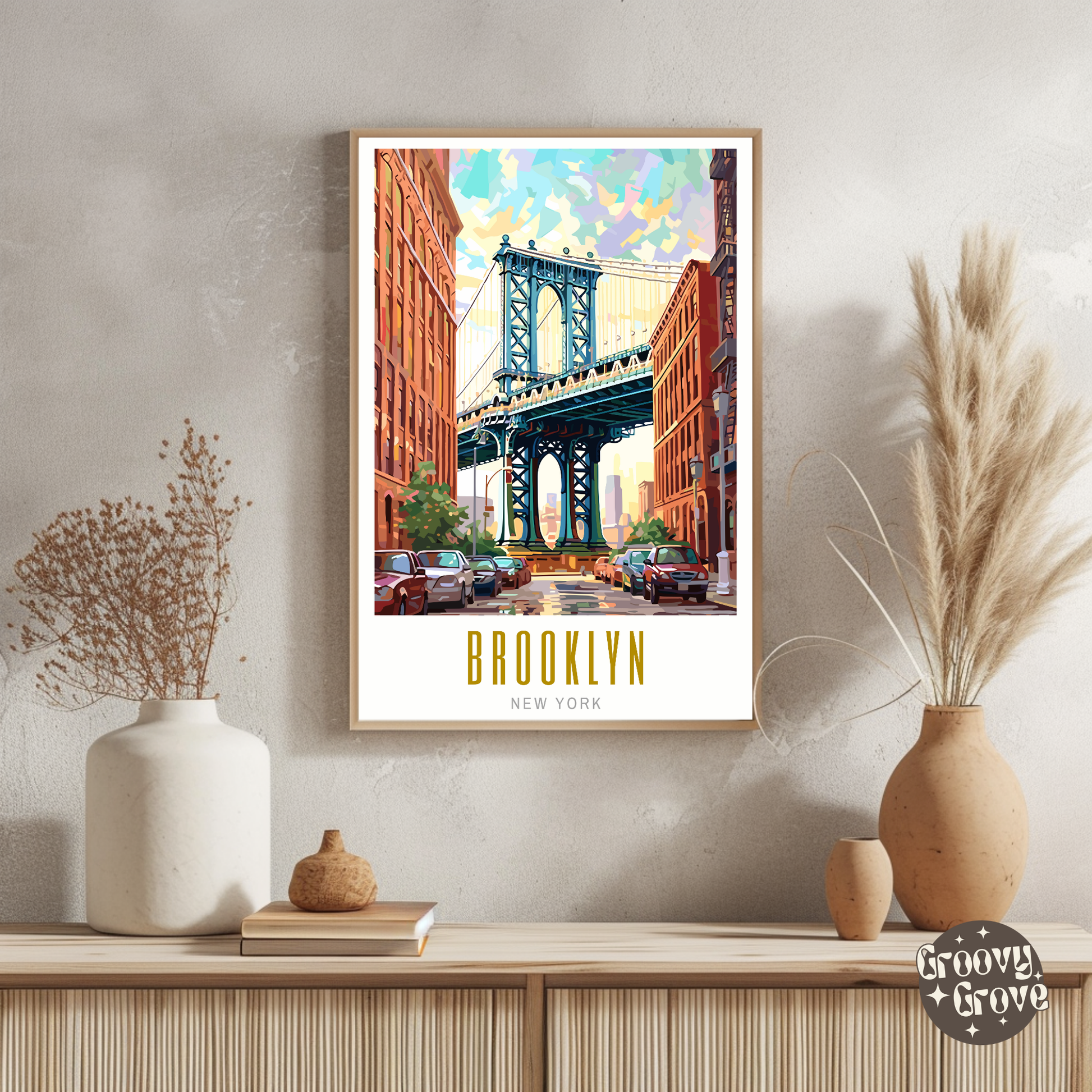 Brooklyn New York Poster - GroovyGrove