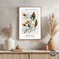 Maine Flower Market Poster - GroovyGrove