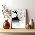 Buffalo New York City Map Poster - GroovyGrove