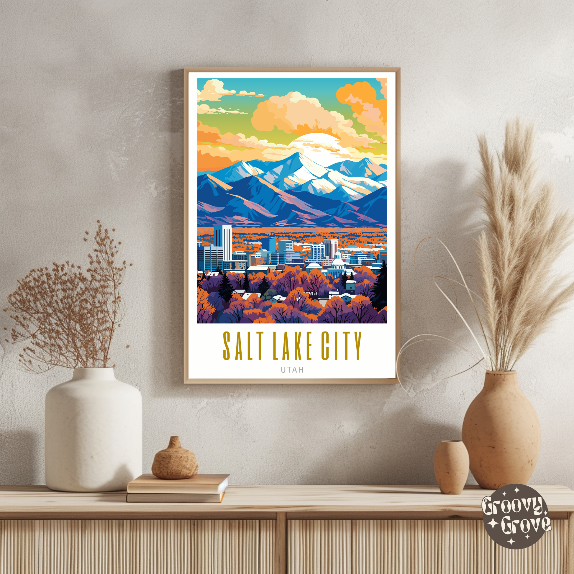 Salt Lake City Utah Poster - GroovyGrove