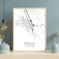 Gilroy California City Map Poster - GroovyGrove