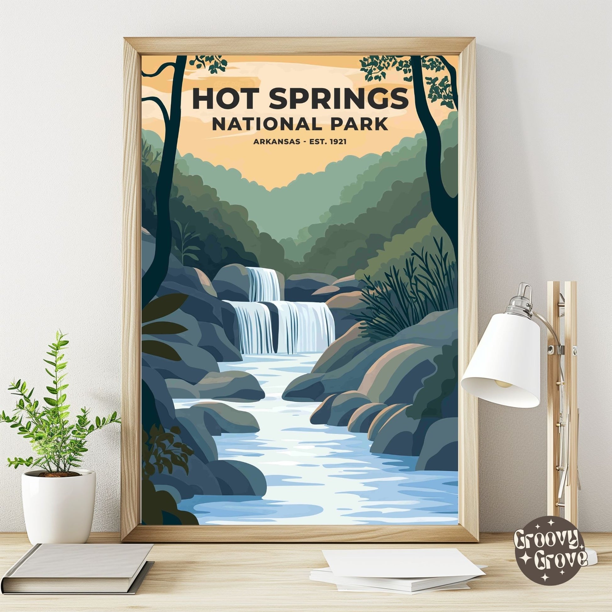 Hot Springs National Park Poster - GroovyGrove