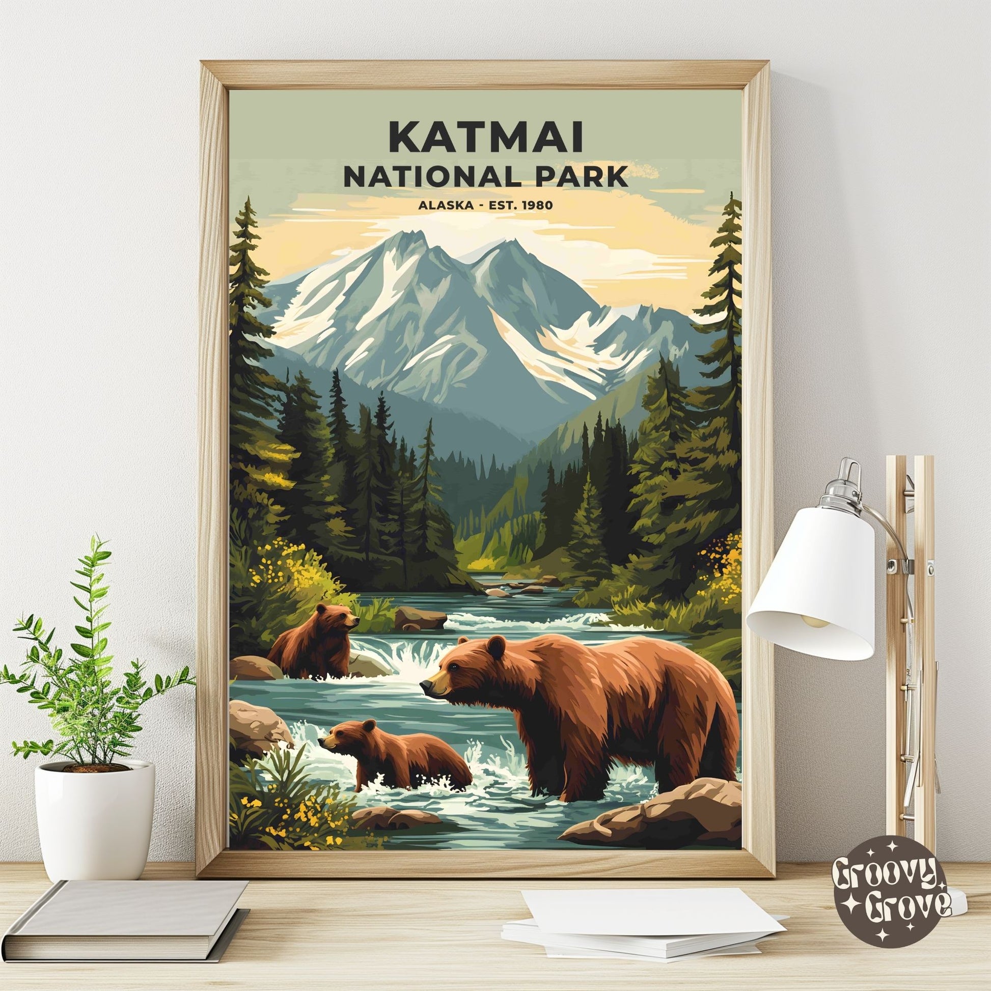 Katmai National Park Poster - GroovyGrove