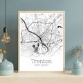 Trenton New Jersey City Map Poster - GroovyGrove