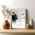 Chula Vista California City Map Poster - GroovyGrove