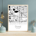 Doral Florida City Map Poster - GroovyGrove