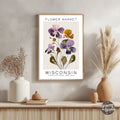 Wisconsin Flower Market Poster - GroovyGrove