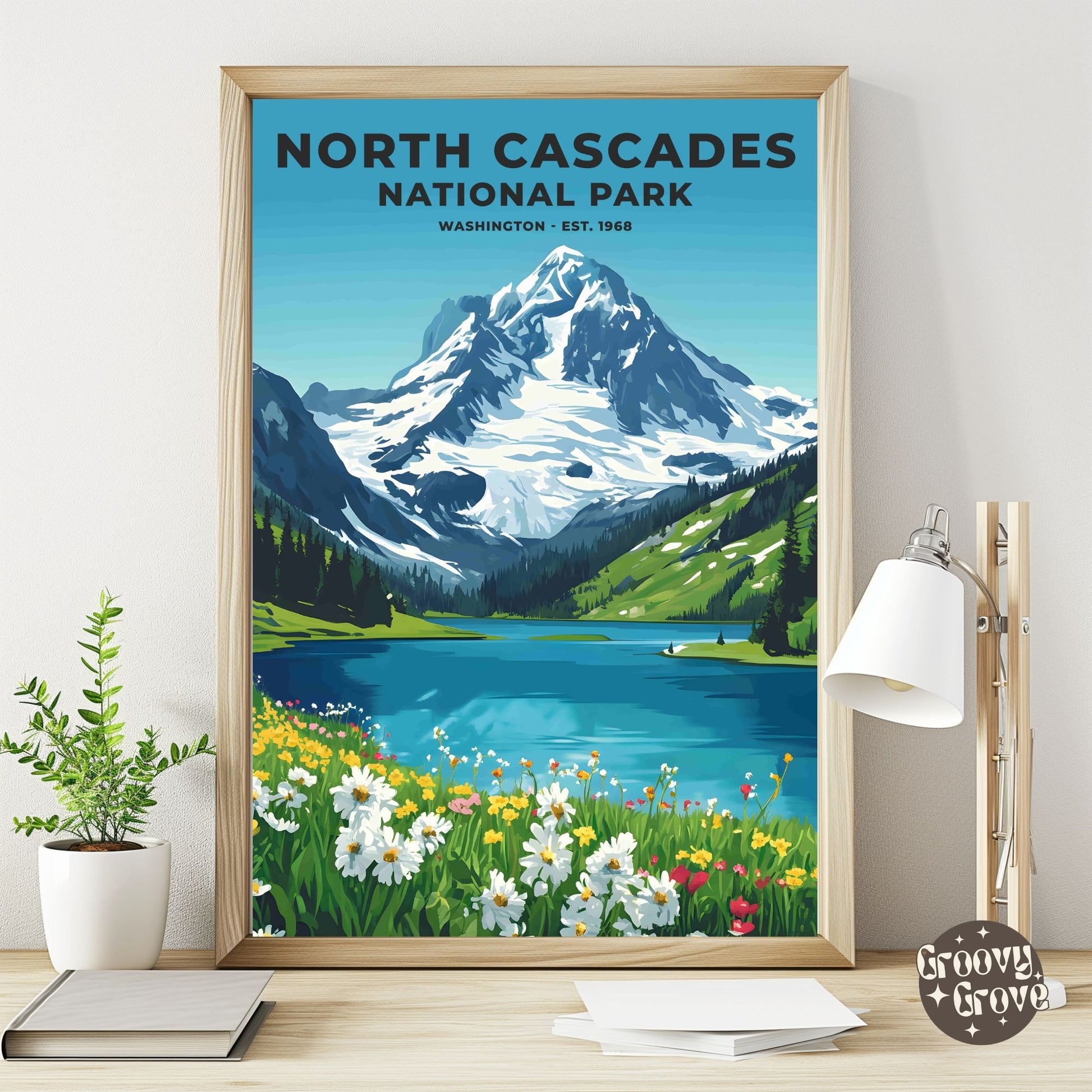 North Cascades National Park Poster - GroovyGrove