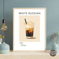 White Russian Retro Cocktail Poster - GroovyGrove