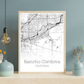 Rancho Cordova California City Map Poster - GroovyGrove