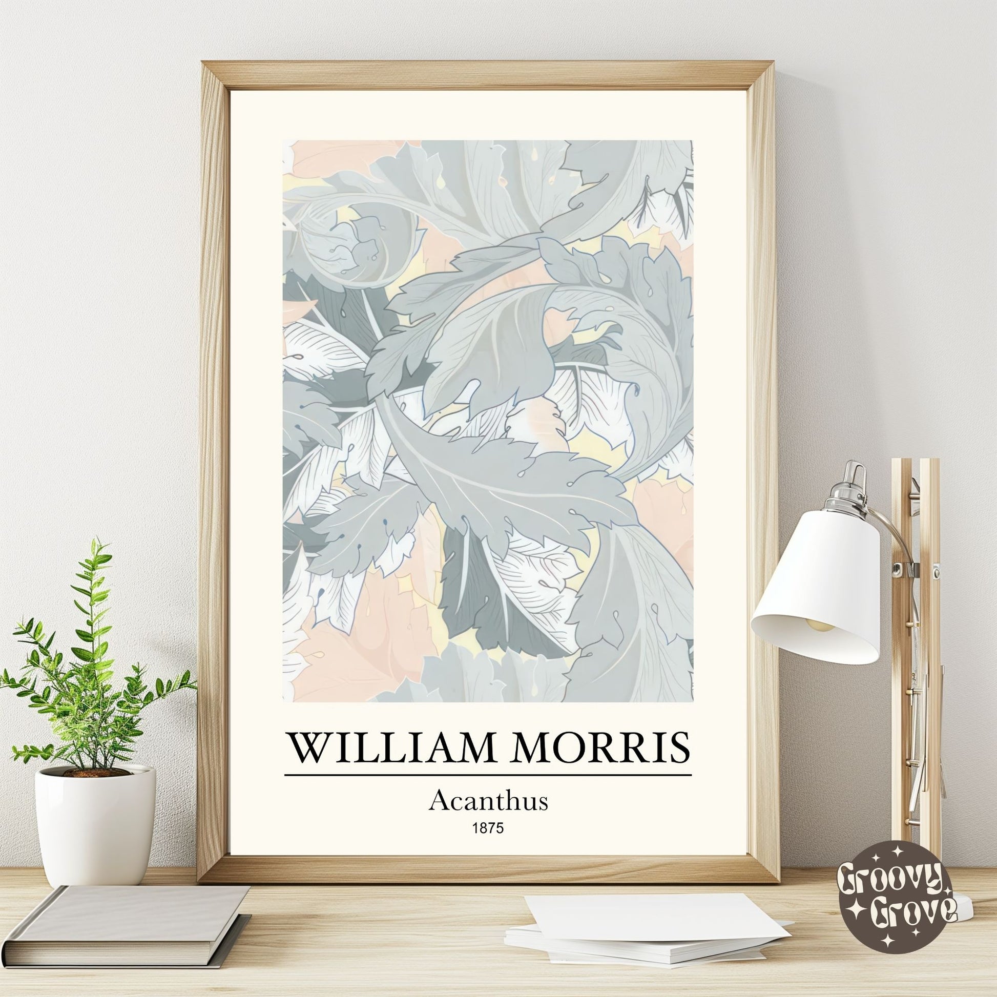 Acanthus 1875 William Morris Poster - GroovyGrove