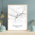 Flagstaff Arizona City Map Poster - GroovyGrove