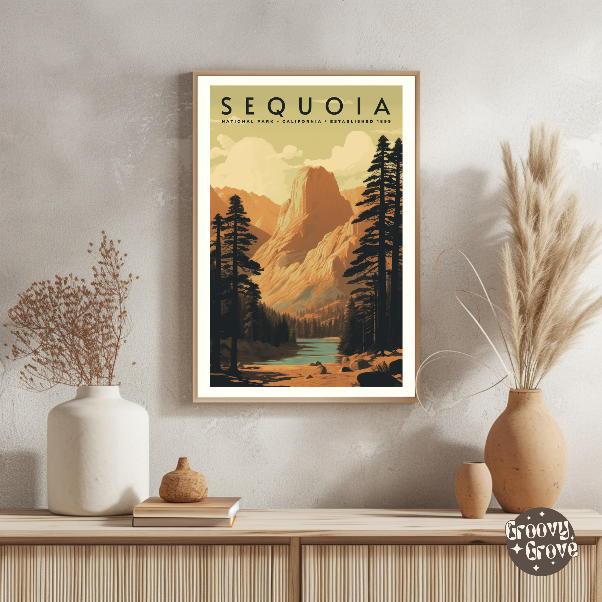 Sequoia National Park Vintage Poster - GroovyGrove