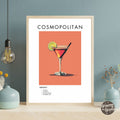 Cosmopolitan Retro Cocktail Poster - GroovyGrove