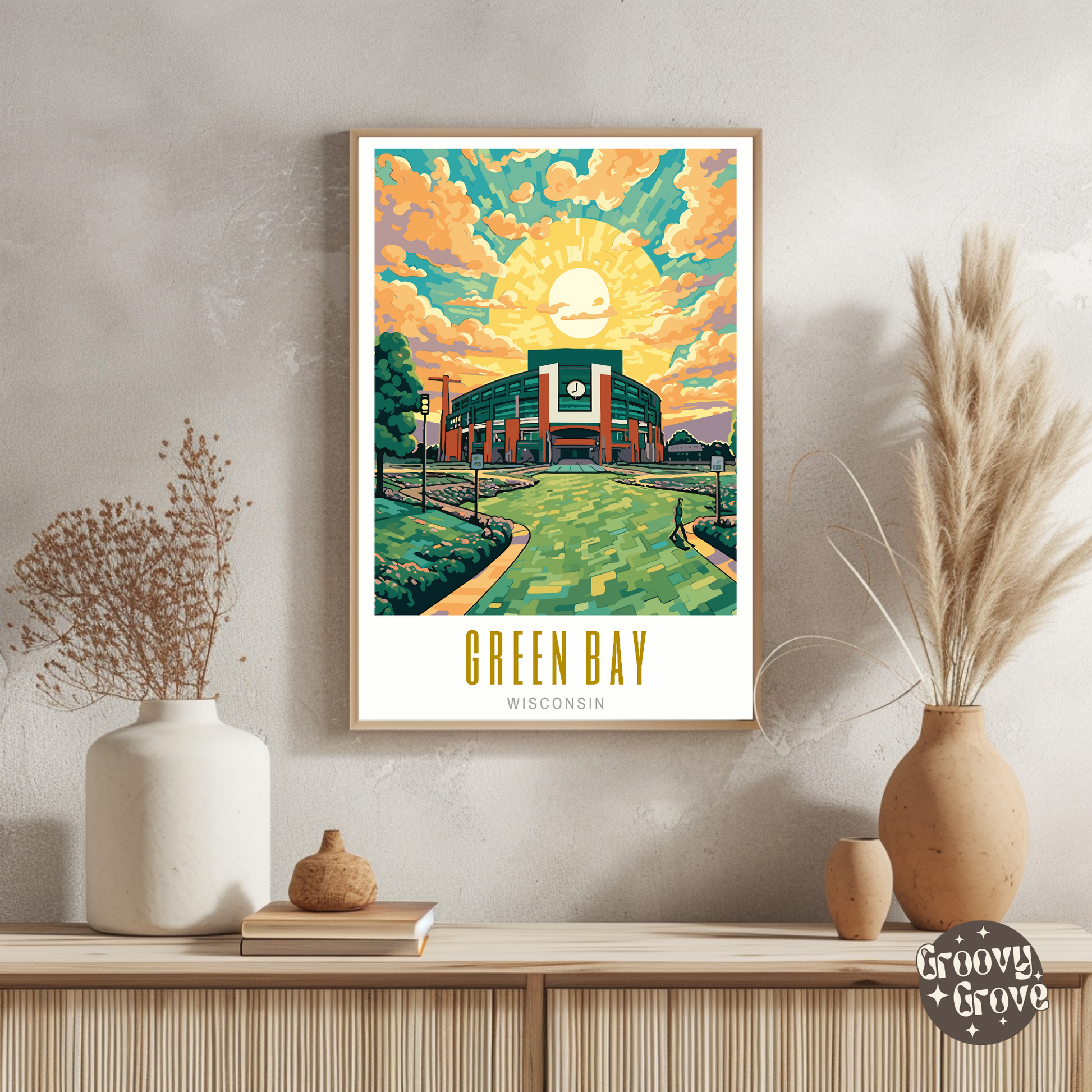 Green Bay Wisconsin Poster - GroovyGrove