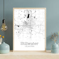 Stillwater Oklahoma City Map Poster - GroovyGrove