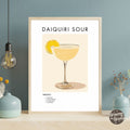 Daiquiri Sour Retro Cocktail Poster - GroovyGrove