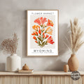 Wyoming Flower Market Poster - GroovyGrove