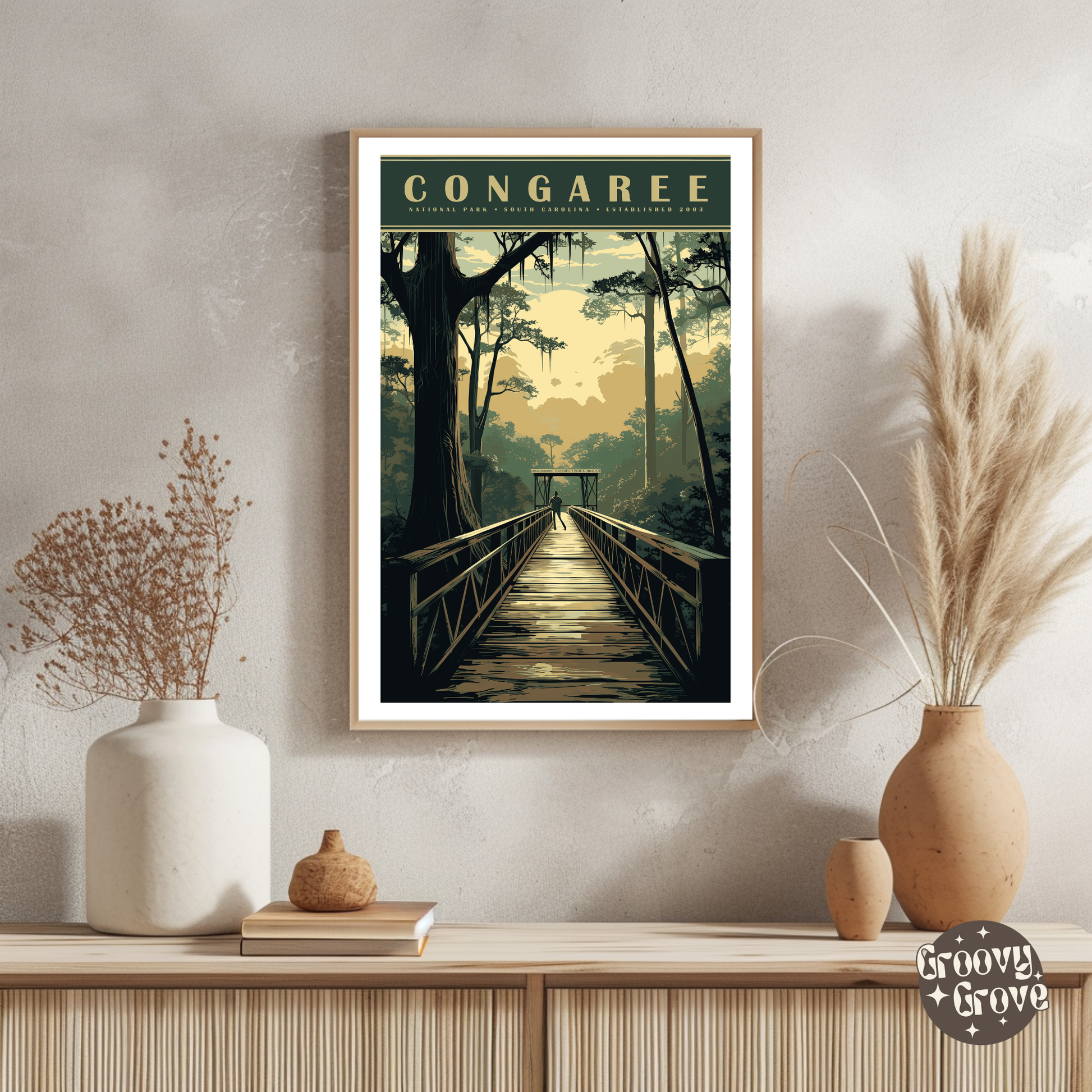 Congaree National Park Vintage Poster - GroovyGrove