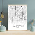 Taylorsville Utah City Map Poster - GroovyGrove