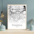 Pasadena Texas City Map Poster - GroovyGrove