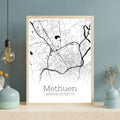 Methuen Massachusetts City Map Poster - GroovyGrove