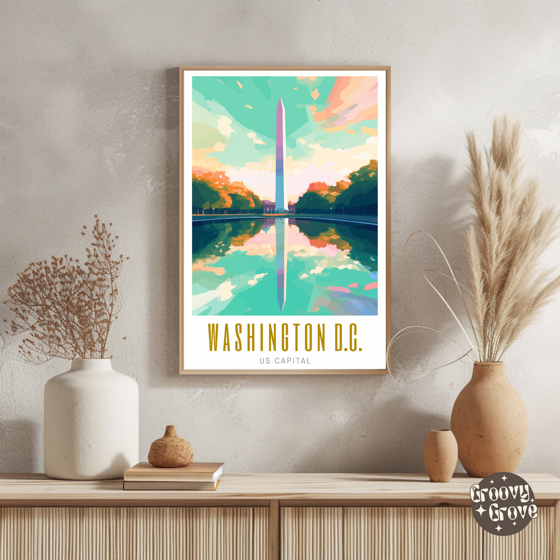 Washington D.C Poster - GroovyGrove