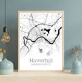 Haverhill Massachusetts City Map Poster - GroovyGrove