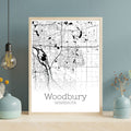 Woodbury Minnesota City Map Poster - GroovyGrove