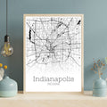 Indianapolis Indiana City Map Poster - GroovyGrove